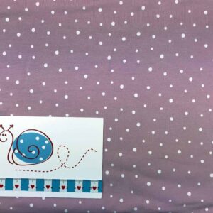 Jersey Tupfen rosa/weiss