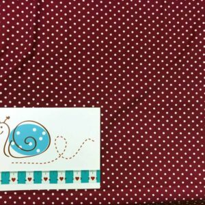 Jersey Tupfen rot/weiss