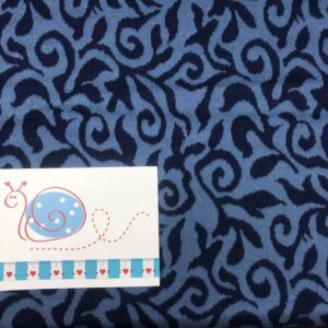 Strickstoff Jaquard Strick blau