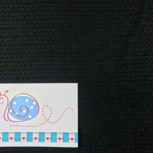 Strickstoff -Zopf-Strick schwarz