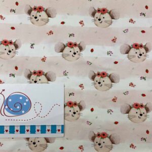 Baumwoll-Jersey Poppies Mouse1 rose
