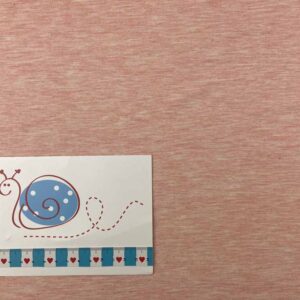 Jersey Melange rosa/weiß