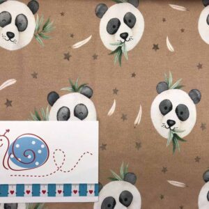 Baumwoll-Jersey,Panda, Panda