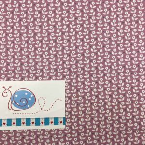 Baumwoll-Druck Fuchsia Grey 17