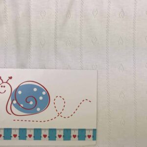 Jersey Ajour Lochmuster weiß