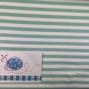 Baumwoll-Jersey Gradient Stripe mint