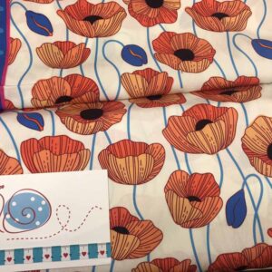 Tencel-Alb-Webstoff Wonderland Poppies 25E