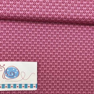 Baumwoll-Druck Blumenmuster 011 pink