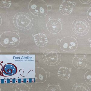 Baumwoll-Jersey Baby face/2 natur/beige