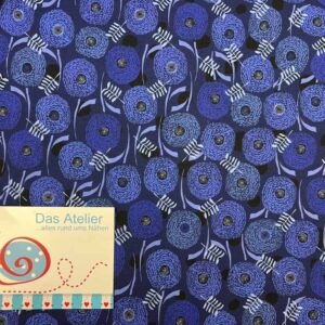 BW-Jersey Blumen blau Avalana 1248