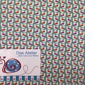 Baumwoll-Druck Emilie Hühnchen 575
