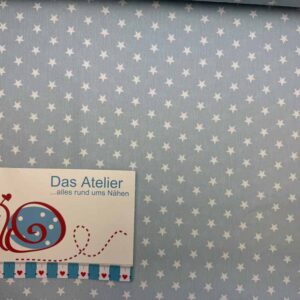 Baumwoll-Druck Petit Stars hellblau 20